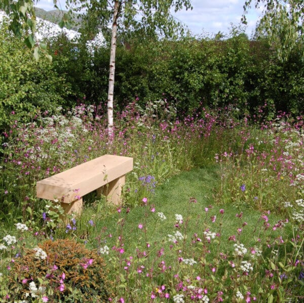Wildflower Landscape 34 turf in a show garden